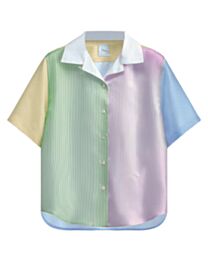 Christian Dior Women's Dioriviera Short-Sleeved Blouse Blue