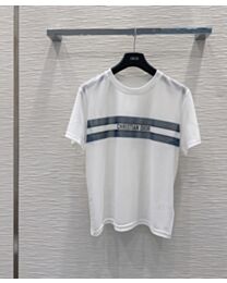 Christian Dior Women's Cotton Jersey T-Shirt White