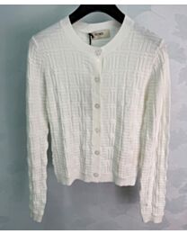 Fendi Women's Knitted Cardigan White