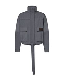 Louis Vuitton Women's Utility Pocket Washed Denim Jacket Gray