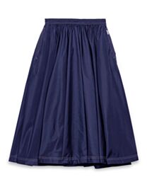 Prada Women's Light Re-Nylon Full Skirt Dark Blue