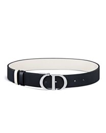 Christian Dior 30 Montaigne Reversible Belt Black