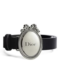 Christian Dior Medaillon Belt Black