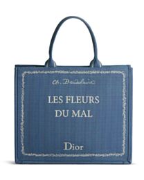 Christian Dior Medium Book Tote Handbag 1BTSH2951 Blue