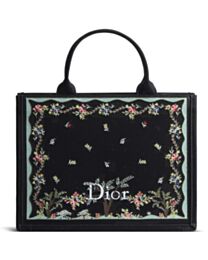 Christian Dior Dioramour Medium Dior Book Tote With Strap M1354 Black