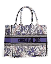 Christian Dior Lucky Medium Dior Book Tote White