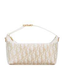 Christian Dior Medium DiorTravel Nomad Pouch Cream
