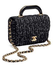 Chanel Mini Flap Bag With Top Handle AS5805 Black