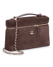 Chanel Large Vanity With Chain AP5347 Dark Coffee