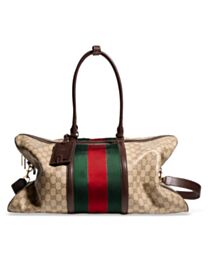Gucci Medium Gg Duffle Bag With Web 875059