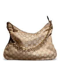 Gucci Lady Lunetta Chain Medium Shoulder Bag A006OA Apricot