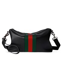 Gucci Mega Web Trademark Medium Crossbody Bag A008NS Black