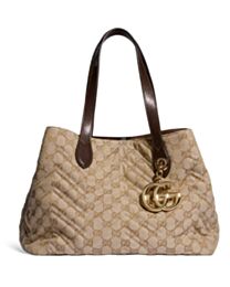 Gucci GG Marmont Medium Tote Bag 855279 Apricot