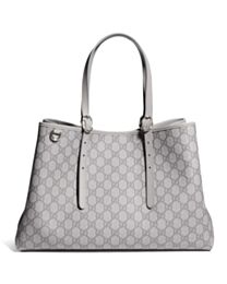 Gucci GG Emblem Large Tote Bag 815213 Gray