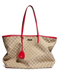 Gucci Gucci Tribeca Large Tote Bag With Charm A0034 Cream