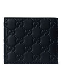 Gucci GG Emblem Series Bi-Fold Wallet Black