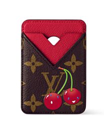 Louis Vuitton x Takashi Murakami Cherry Porte-Cartes Magnet M14562 Red