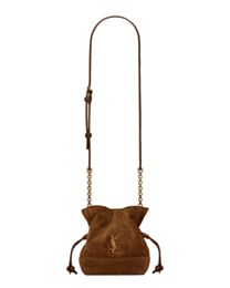 Saint Laurent Jamie Mini Shoulder Pouch In Suede S859174 Coffee