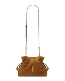 Saint Laurent Jamie Shoulder Pouch In Suede S862712 Coffee