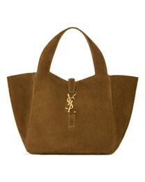 Saint Laurent Le 5 A 7 Baby Bea In Suede S872469 Coffee