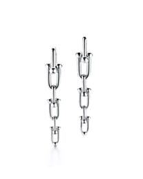 Tiffany Hardwear Graduated Link Earrings Silver