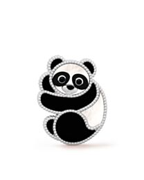 Van Cleef & Arpels Lucky Animals Panda Clip Silver