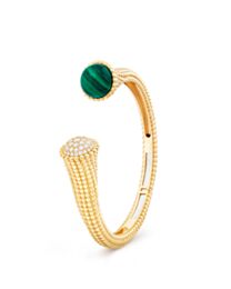 Van Cleef & Arpels Perlee Couleurs Bracelet, Small Model Green