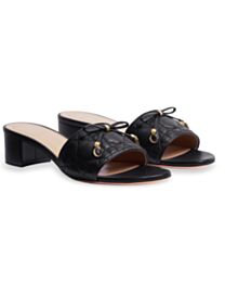 Christian Dior Women's Mule A talon Dior Cannage Black
