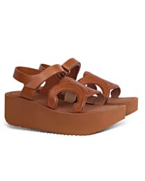 Celine Women's Sunny Calfskin Platform Sandals