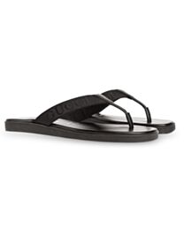 Gucci Men's Thong With Tonal Logo Black
