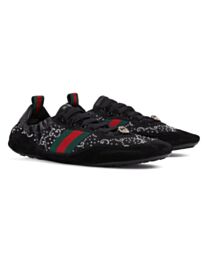 Gucci Women's Shift Collection GG Crystal Sneakers 859221
