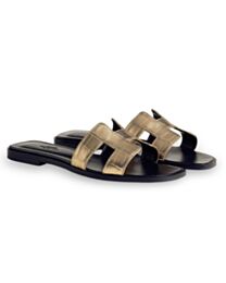 Hermes Women's Oran Sandal H241261 Golden