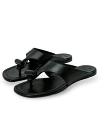 Loewe Women's Toggle Flat Sandal In Shiny Smoot Calfskin