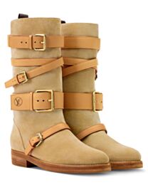 Louis Vuitton Women's Amiral Flat Boot 1AK3Q Apricot