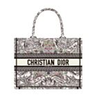 Christian Dior Medium Dior Book Tote Gray