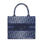Christian Dior Small Dior Book Tote Blue