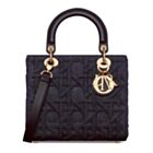 Christian Dior Medium Lady Dior Bag Dark Blue