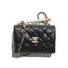 Chanel Mini Flap Bag With Top Handle AS5001 Black