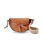 Loewe Mini Gate Dual Bag In Soft Calfskin And Jacquard