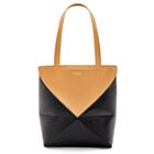 Loewe Puzzle Fold Tote In Shiny Calfskin