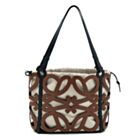 Loewe Small Anagram Cut-out Tote In Calfskin