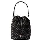 Prada Re-Nylon Mini-bag With Studs 1BE067 Black