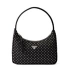 Prada Re-Edition Re-Nylon Mini Bag With Studs 1BC515 Black