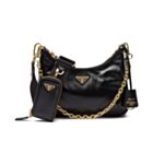 Prada Re-Edition 2005 Leather Bag 1BH204 Black
