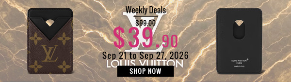 Weekly Deals, 60% off Louis Vuitton Magnetic Card Holder M13185 Black